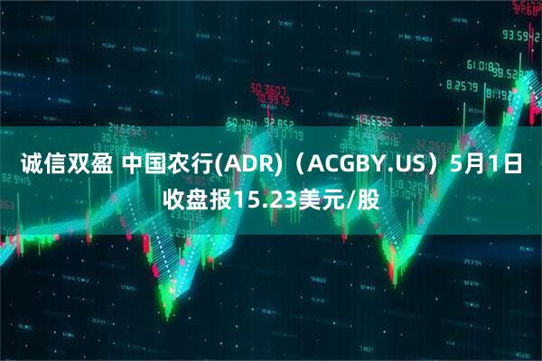 诚信双盈 中国农行(ADR)（ACGBY.US）5月1日收盘报15.23美元/股